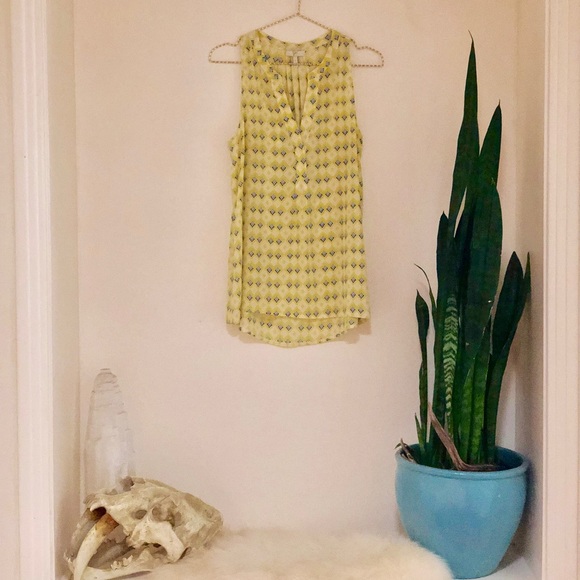 Joie Acid Lime Silk tank top - Picture 1 of 8